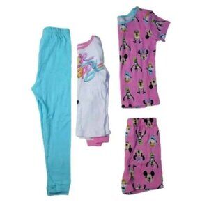 Disney Mickey & Minnie Mouse Pajama Bundle Kids Sleepwear Set Lot 2 Sets
